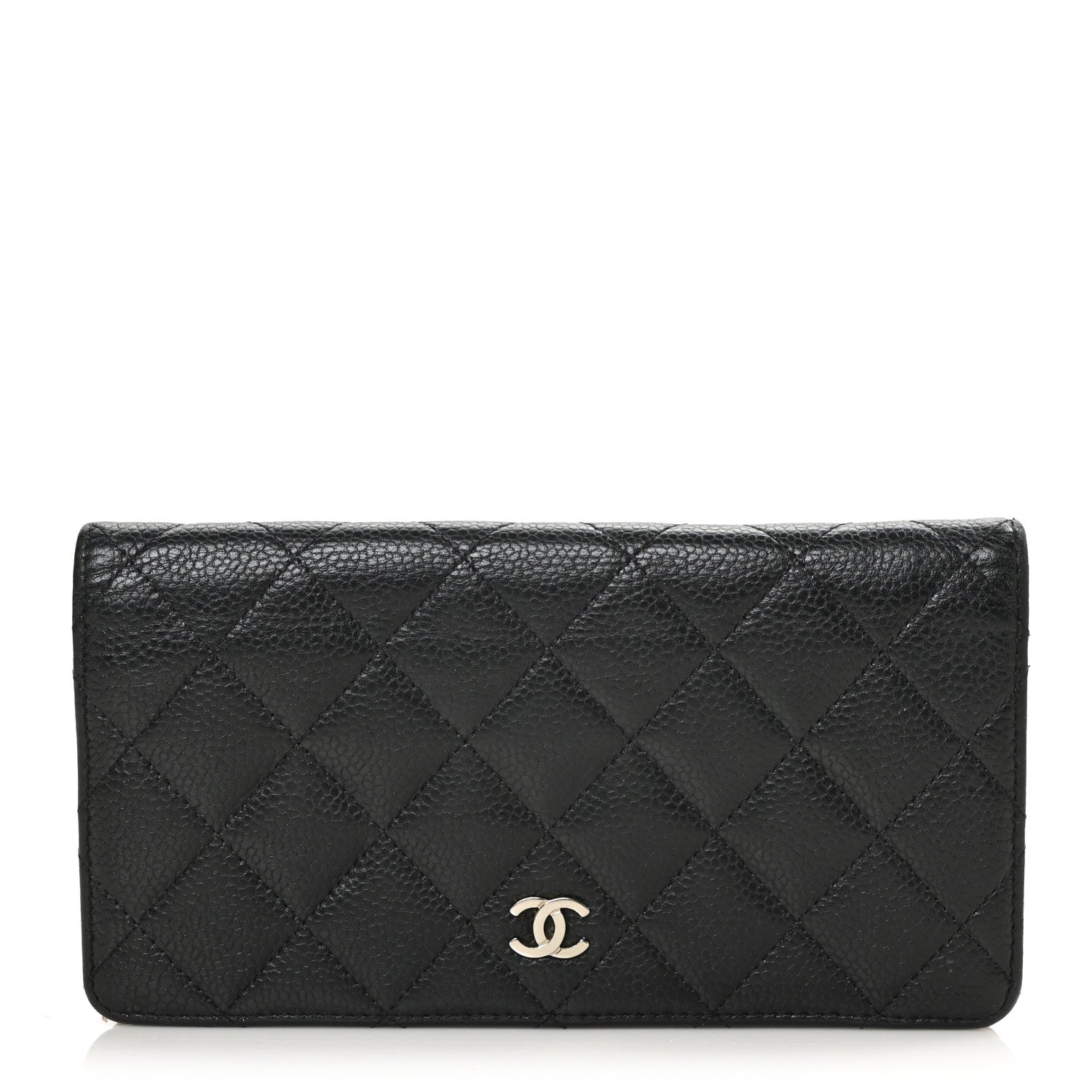 Chanel Caviar Quilted Yen Wallet Black 1 of 9