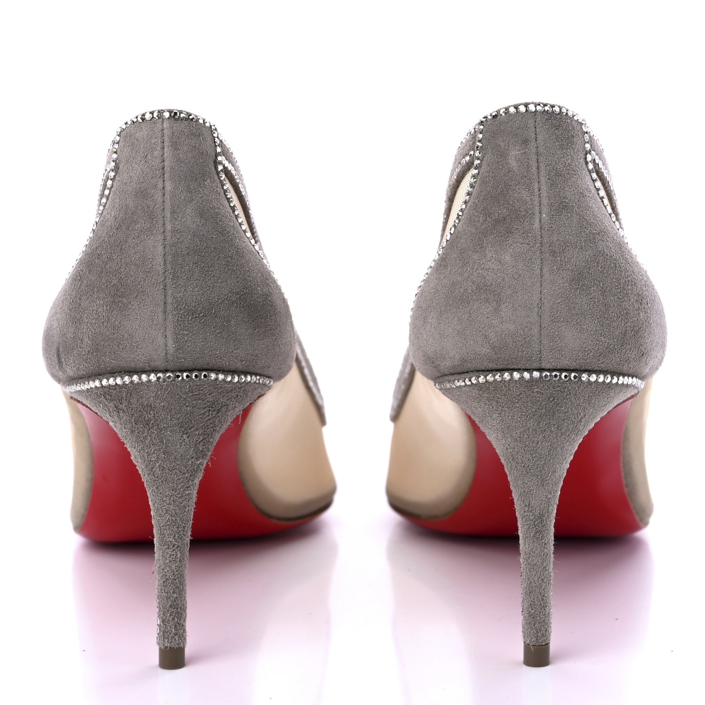 Veau Velours Crystal Rete Galativi 70 Pumps 39 Grey