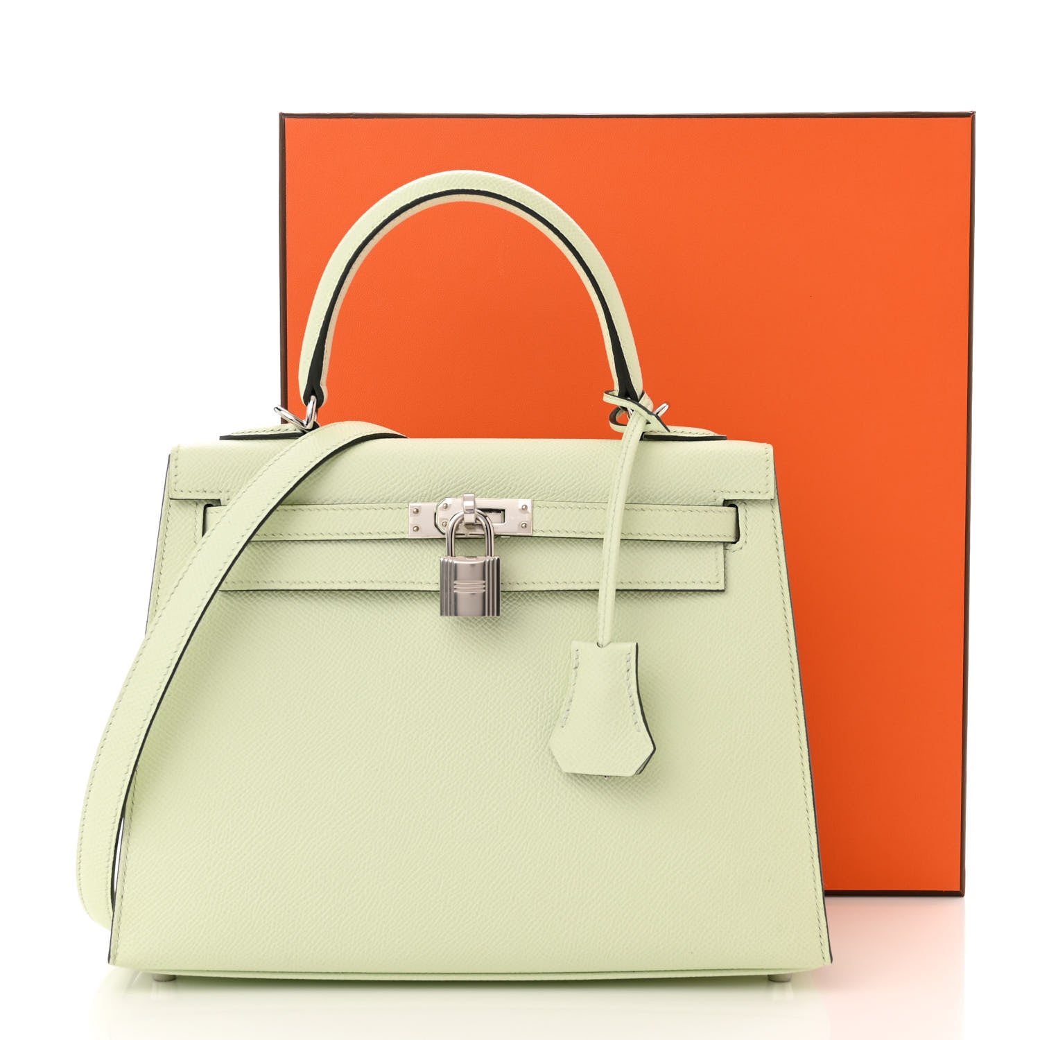Hermes Epsom Kelly Sellier 25 Vert Fizz 3 of 11
