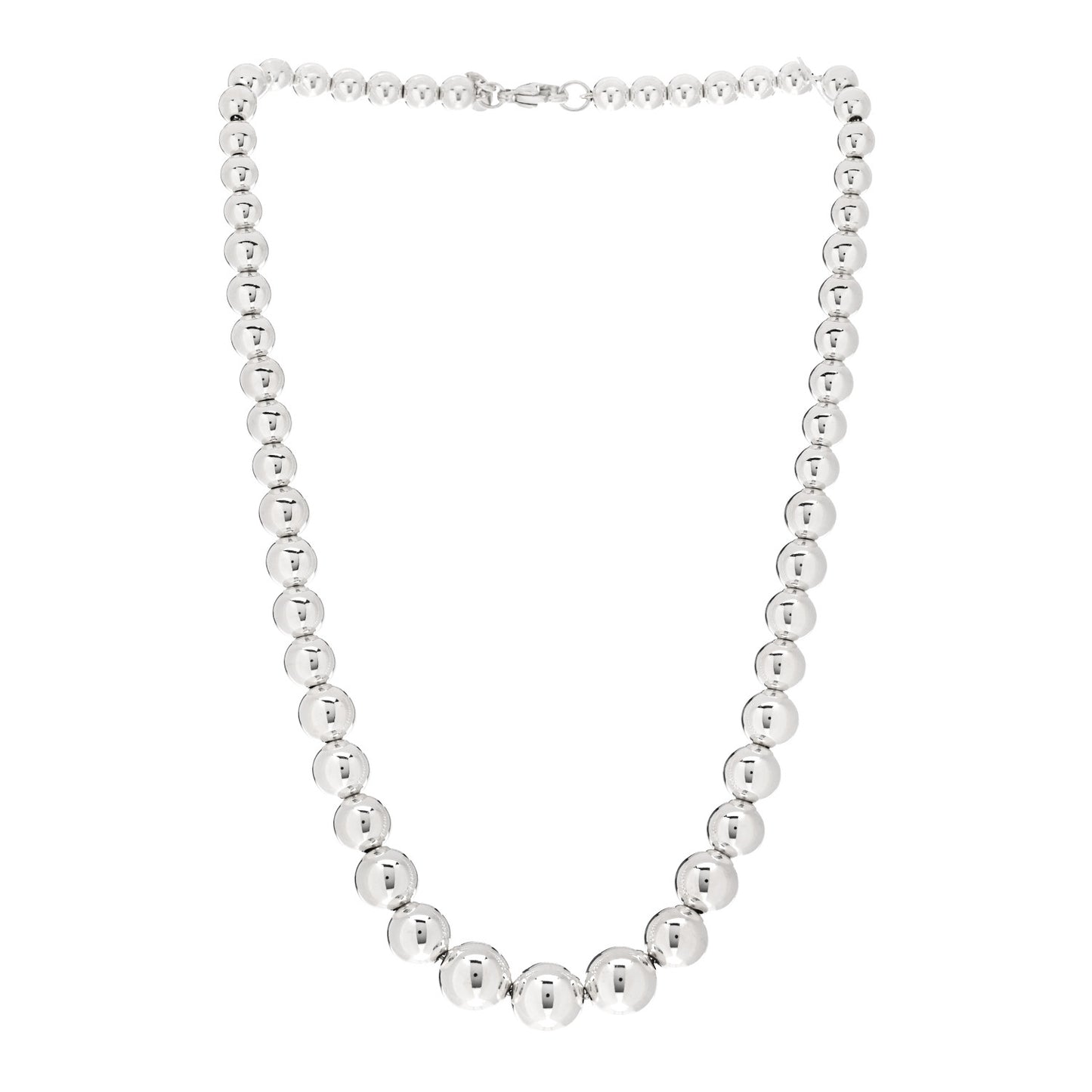 Sterling Silver HardWear Graduated Ball Necklace