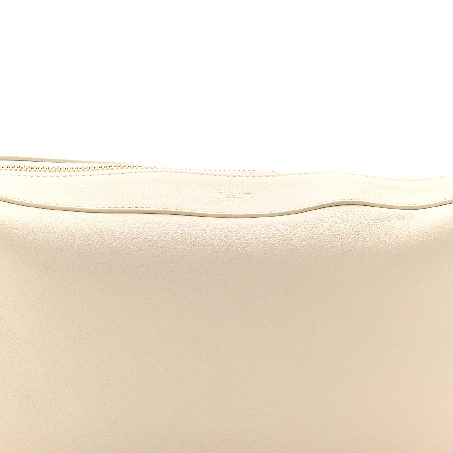 Celine Supple Calfskin Medium Romy Shoulder Bag Rice 8 of 10