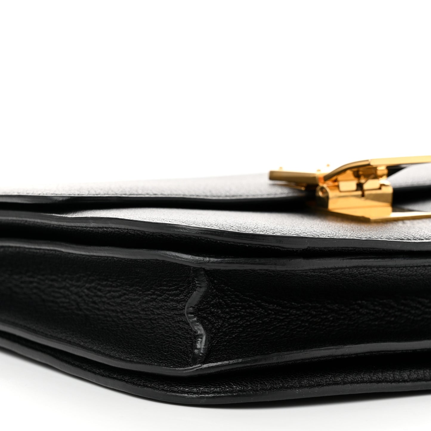 Goatskin Medium Classic Box Flap Bag Black