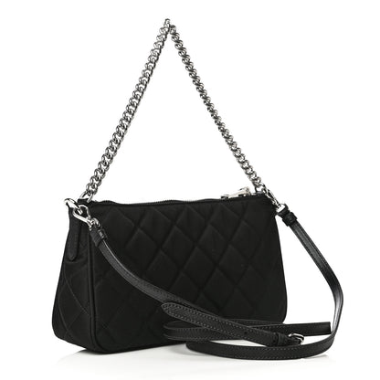 Prada Nylon Tessuto Impuntu Quilted Crossbody Bag Black 3 of 9