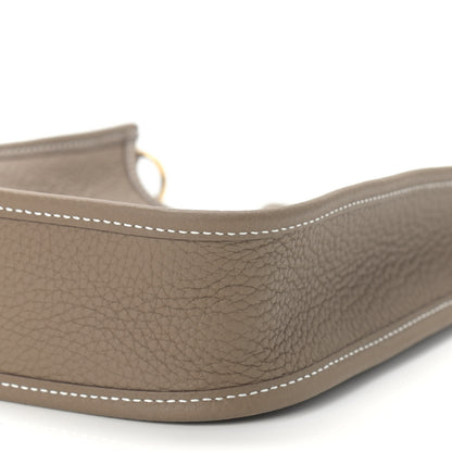 Hermes Taurillon Clemence Evelyne TPM Etoupe 9 of 9