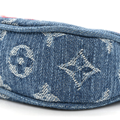 Louis Vuitton LV X TM Monogram Denim Cerises Pochette Accessories Blue 8 of 10