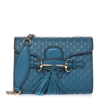 Gucci Microguccissima Mini Emily Shoulder Bag Deep Cobalt 1 of 8