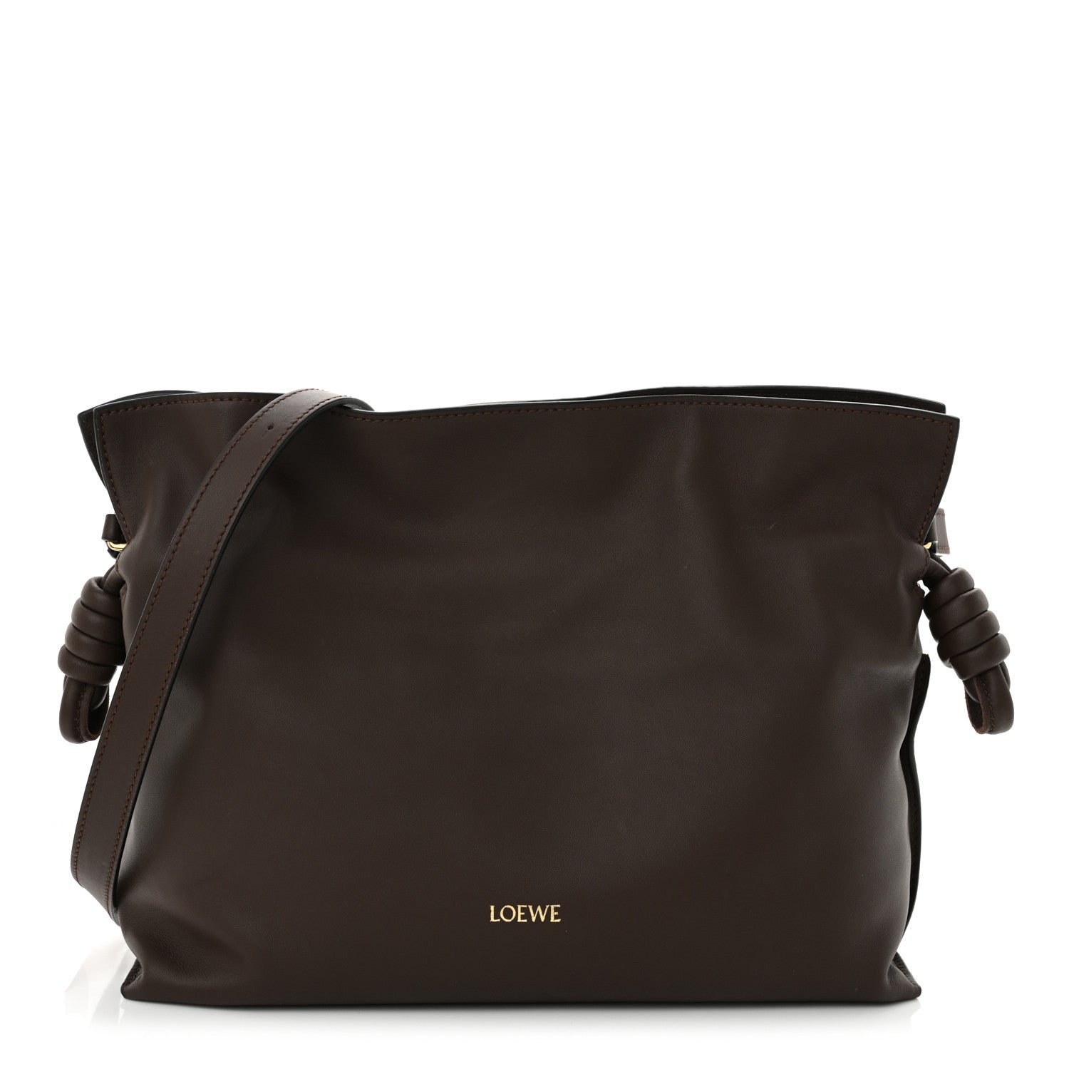 Loewe Nappa Medium Flamenco Knot Bag Chocolate 1 of 11