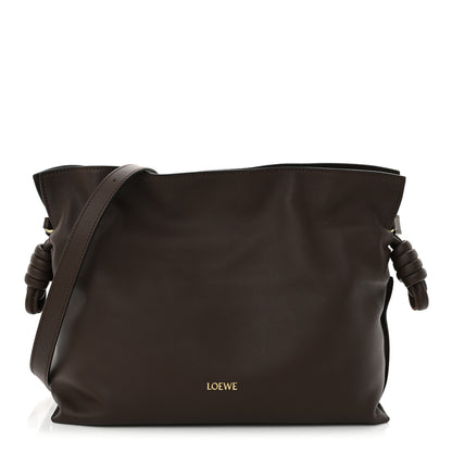 Loewe Nappa Medium Flamenco Knot Bag Chocolate 1 of 11