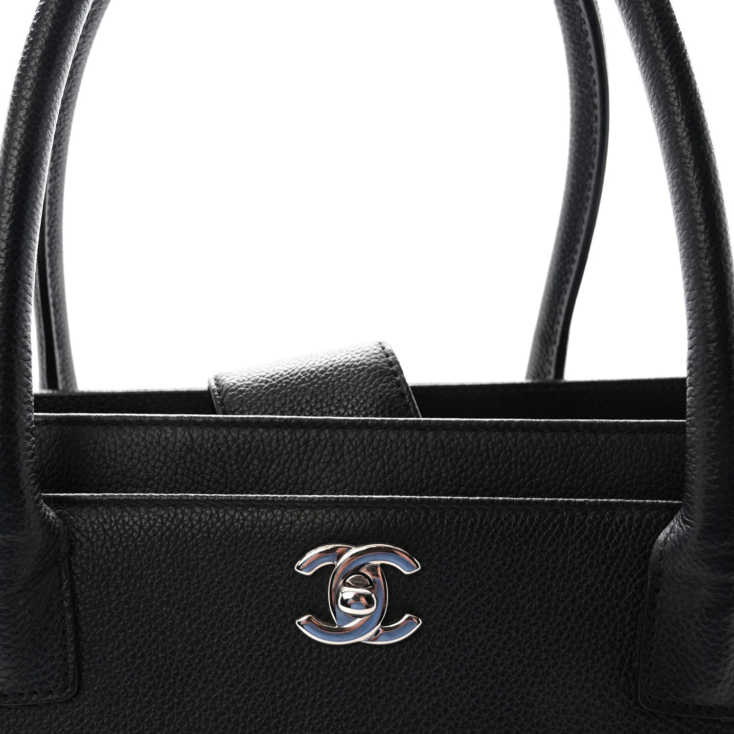 Chanel Calfskin Cerf Executive Shopper Tote Black 8 of 10