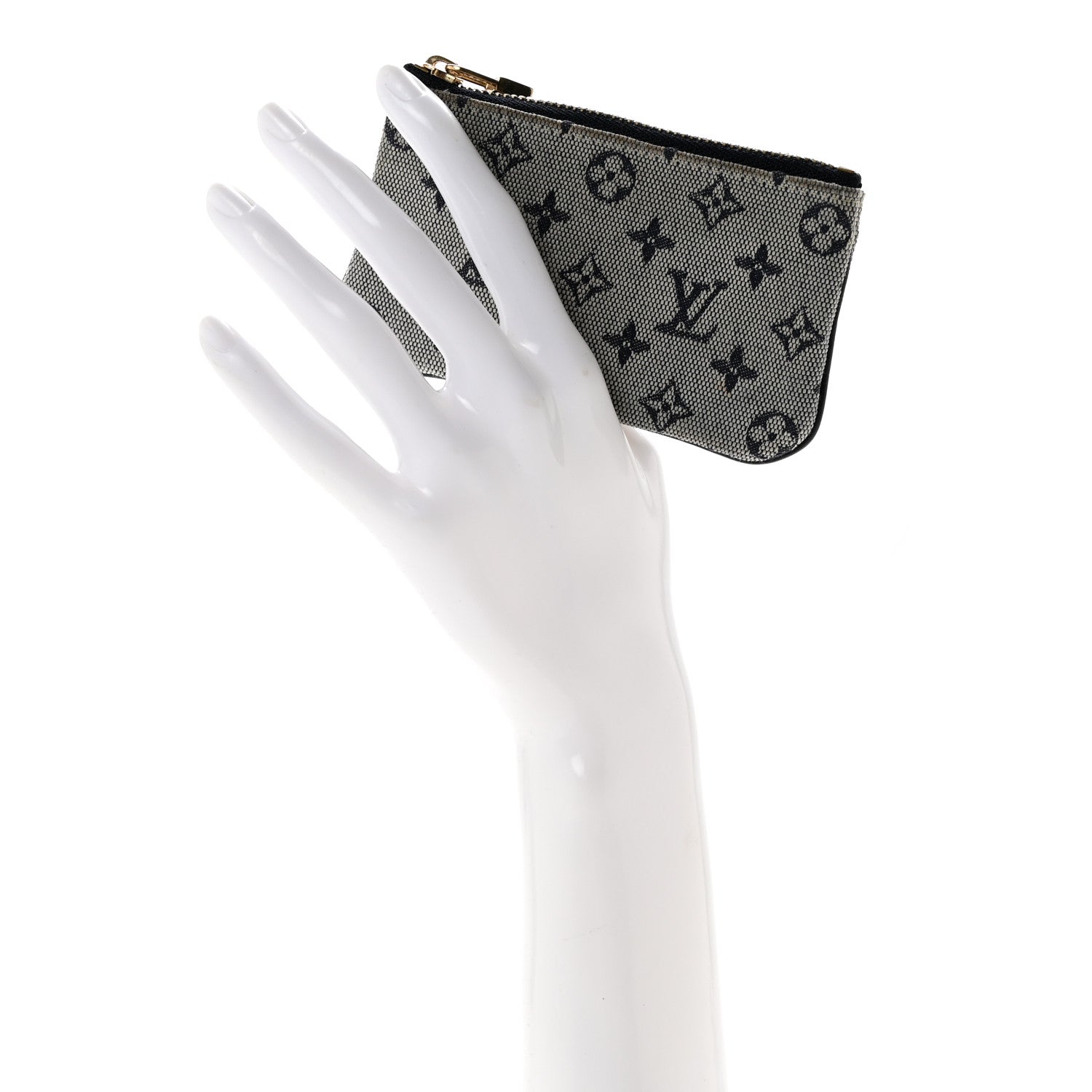 Louis Vuitton Mini Lin Key Pouch Blue 2 of 9