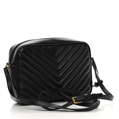 Saint Laurent Calfskin Matelasse Monogram Lou Camera Bag Black 3 of 10