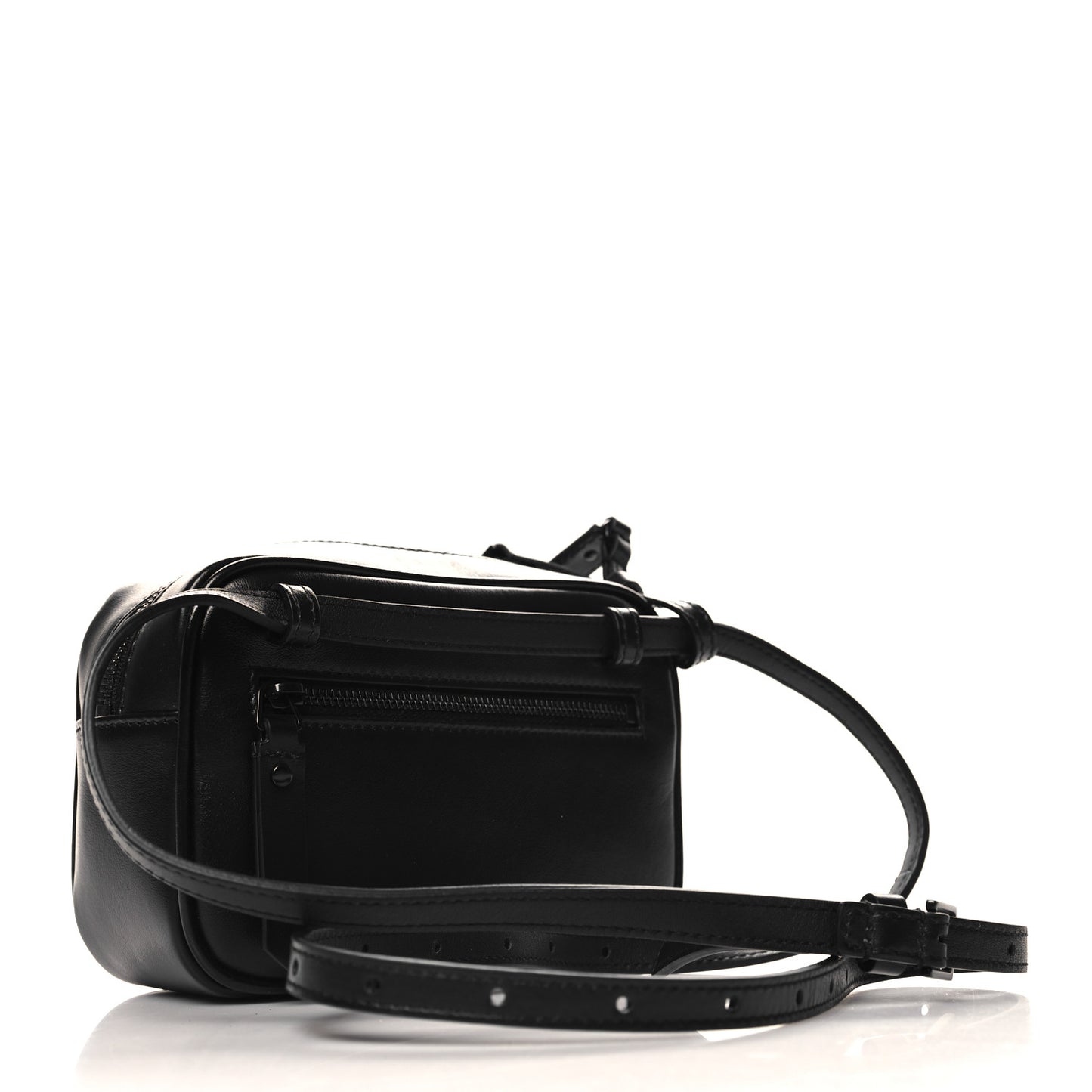 Calfskin Matelasse Monogram Lou Belt Bag Black