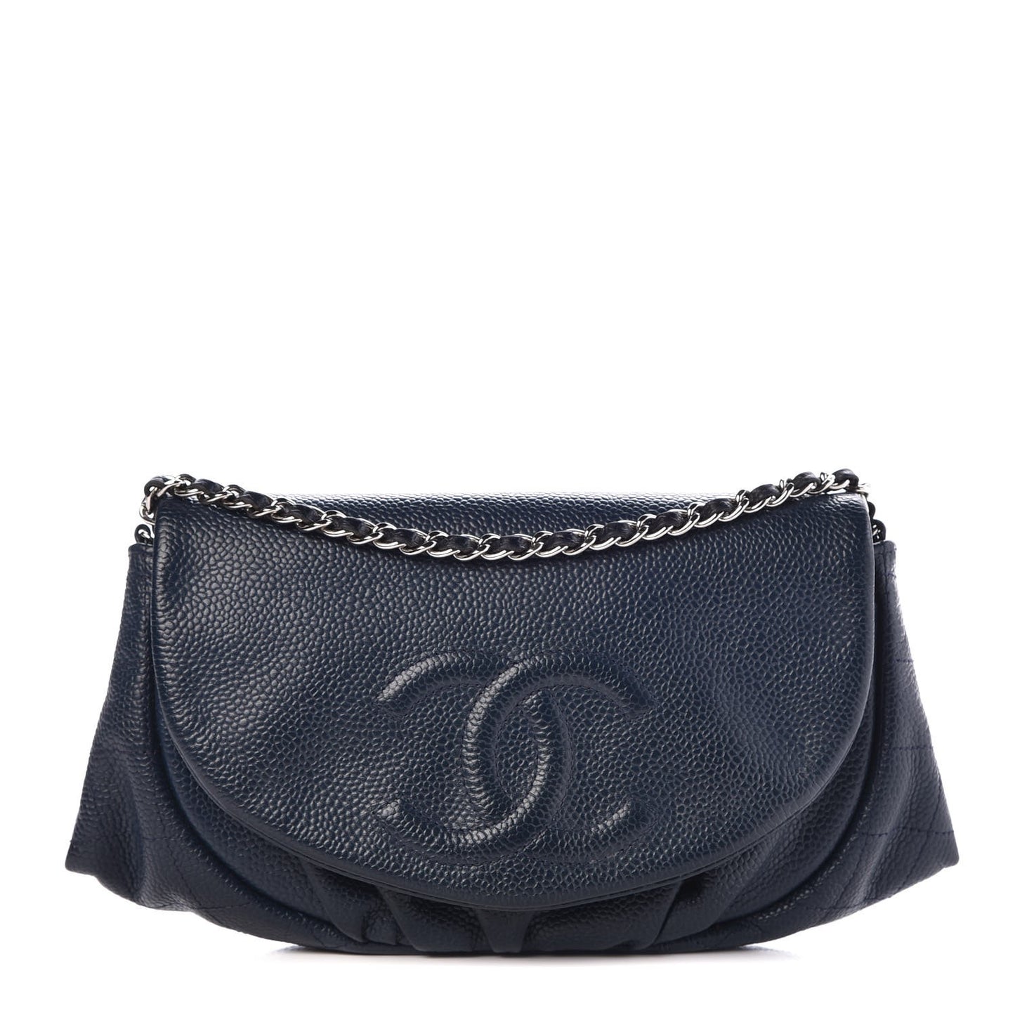 Caviar Half Moon Wallet On Chain WOC Blue