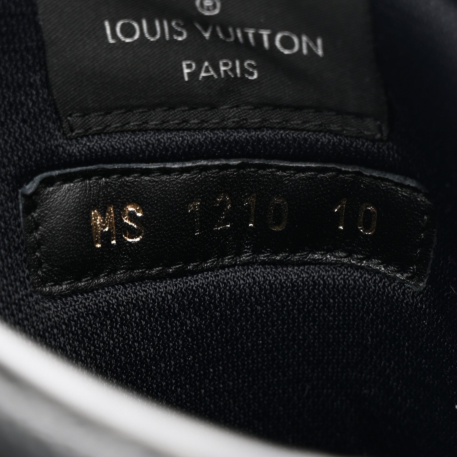 Louis Vuitton Calfskin Monogram Eclipse Mens Rivoli High Top Sneakers 10 Black Grey 9 of 9