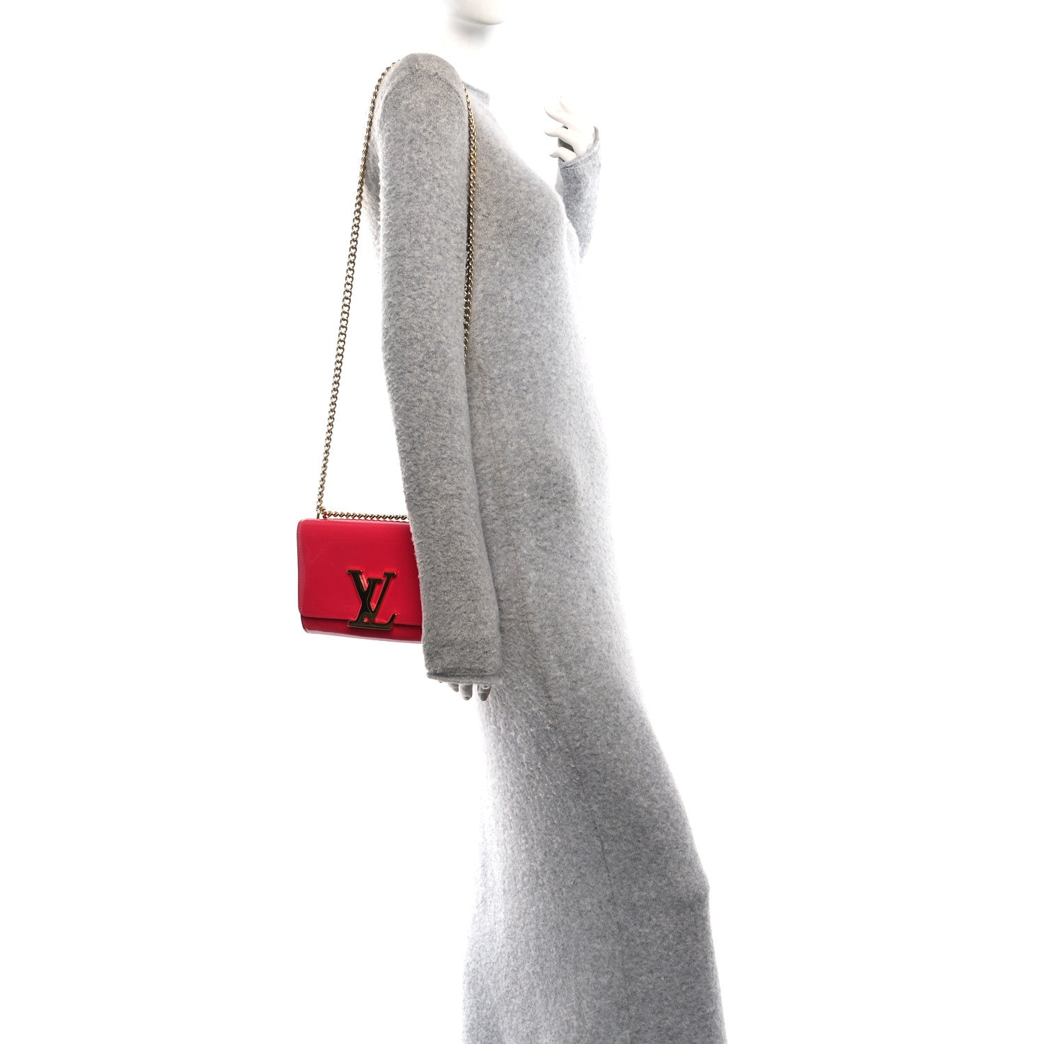 Louis Vuitton Patent Chain Louise MM 2 of 9