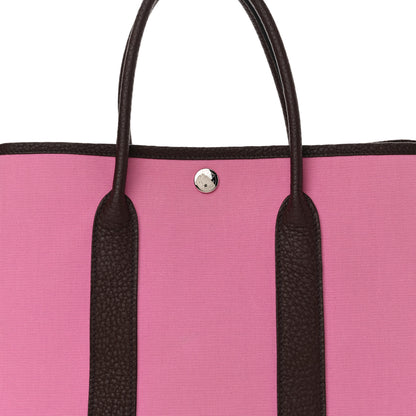 Hermes Toile Militaire Vache Country Garden Party 30 TPM Bubblegum Rouge Sellier 8 of 10