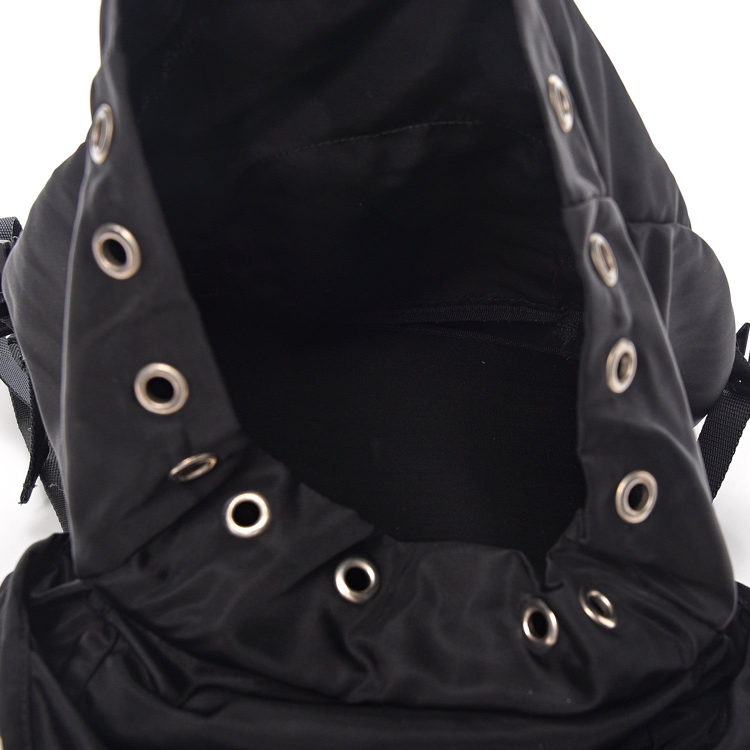 Prada Tessuto Nylon Vela Small Double Buckle Backpack Black 4 of 10