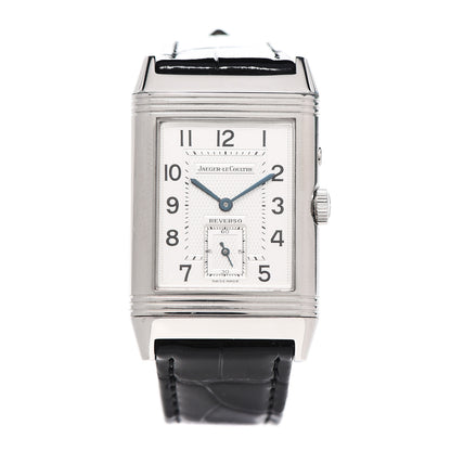 Jaeger-LeCoultre Stainless Steel Alligator 27mm Reverso Manual Winding Watch Q385820 1 of 6