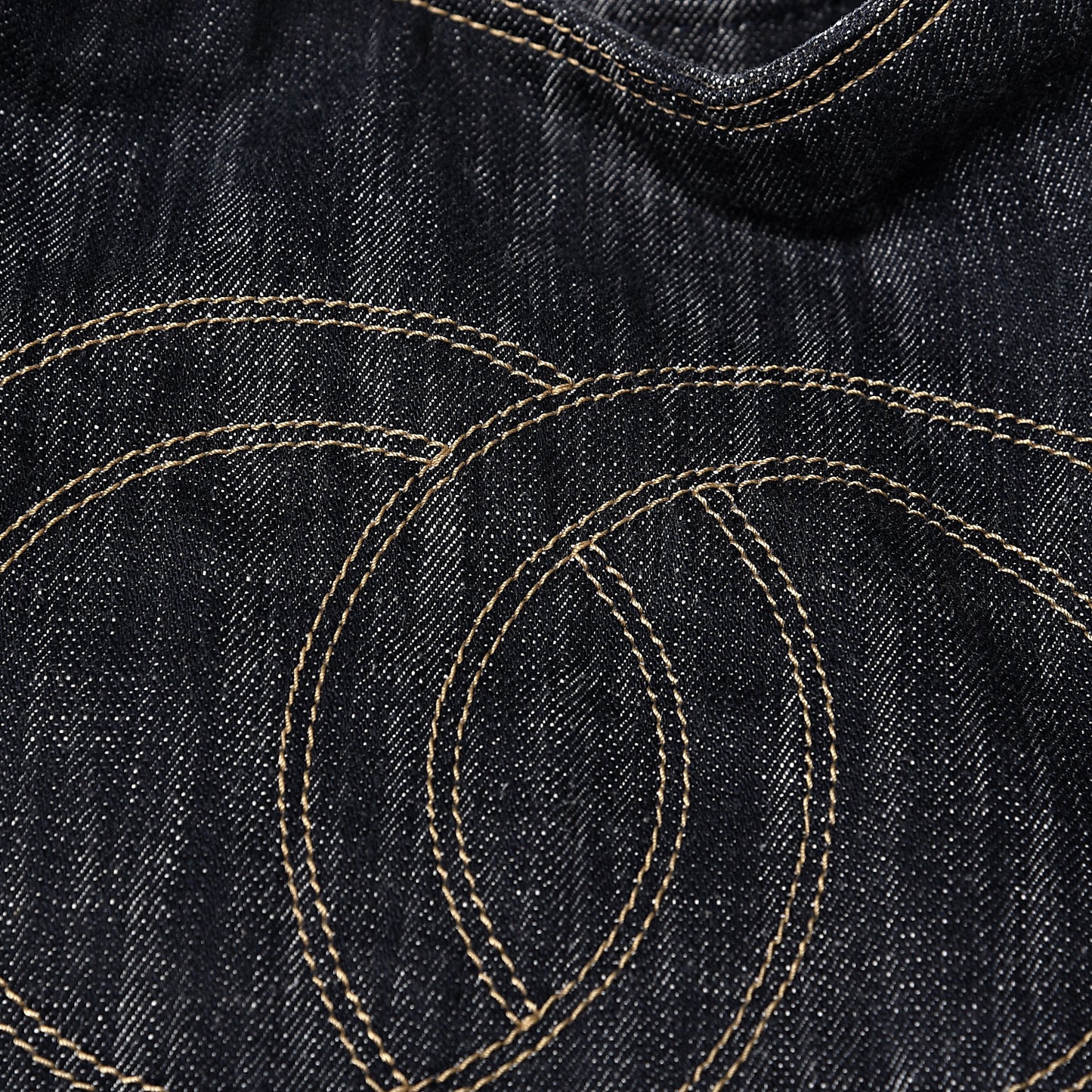 Denim XL Coco Cabas Tote Dark Blue