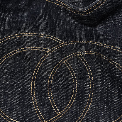 Chanel Denim XL Coco Cabas Tote Dark Blue 9 of 18