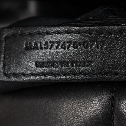 Saint Laurent Lambskin Quilted Small Loulou Puffer Monogram Chain Satchel Black 7 of 10