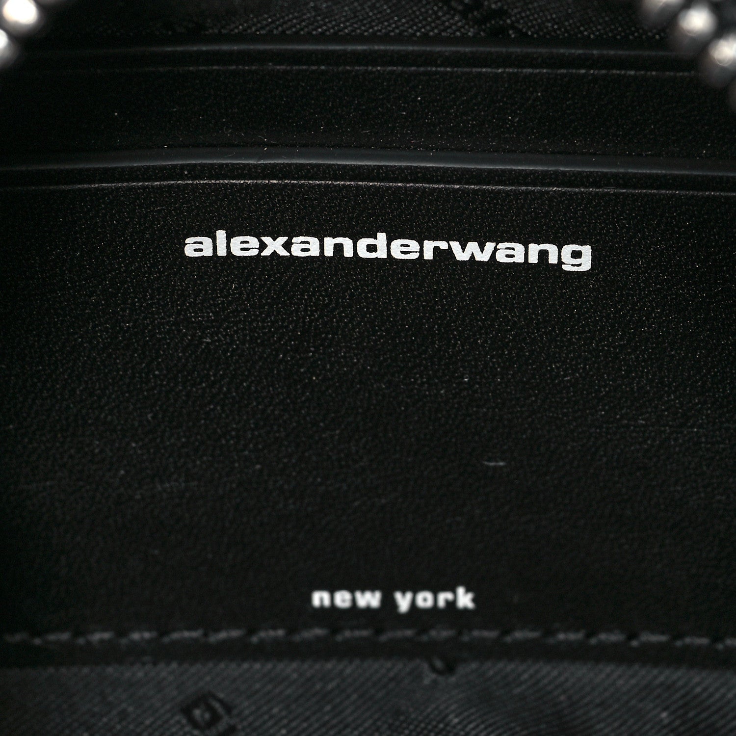Alexander Wang Mesh Crystal Rhinestone Mini Heiress Pouch Navy 5 of 9