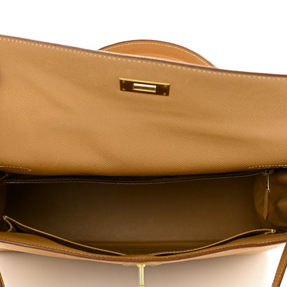 Hermes Courchevel Kelly Retourne 32 Naturelle 5 of 12