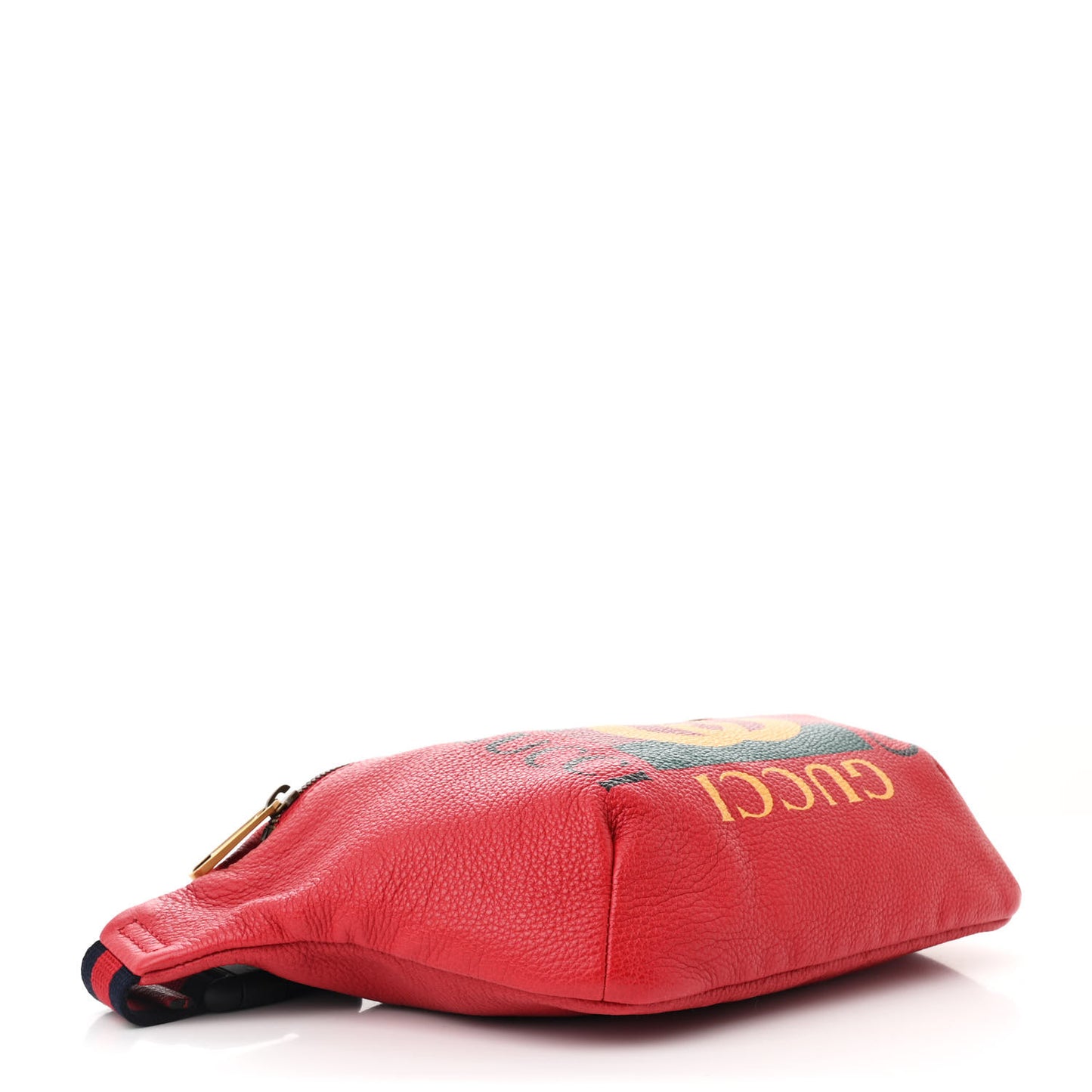 Grained Calfskin Logo Belt Bag Hibiscus Red