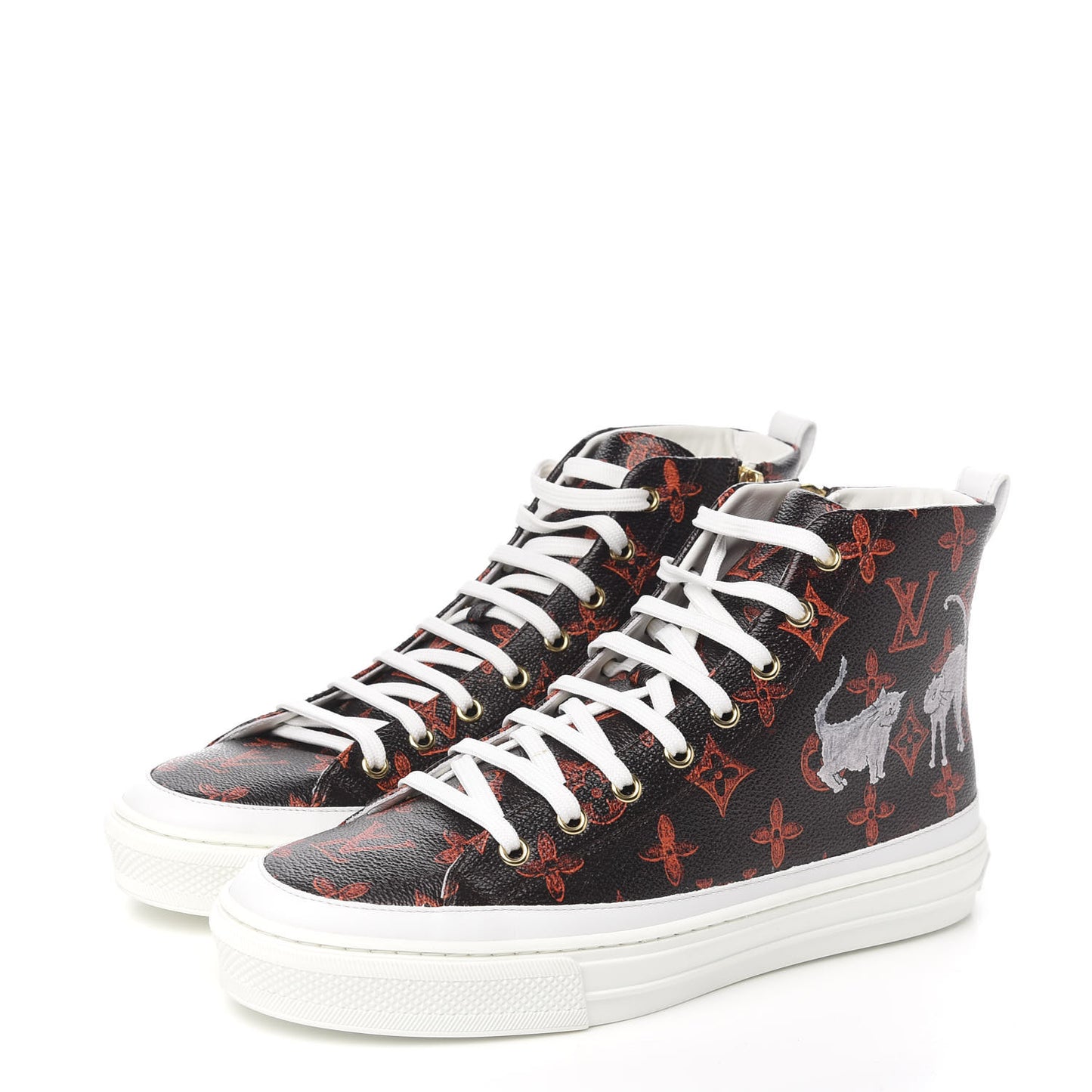 Catogram Stellar Sneaker Boots 40 Marron