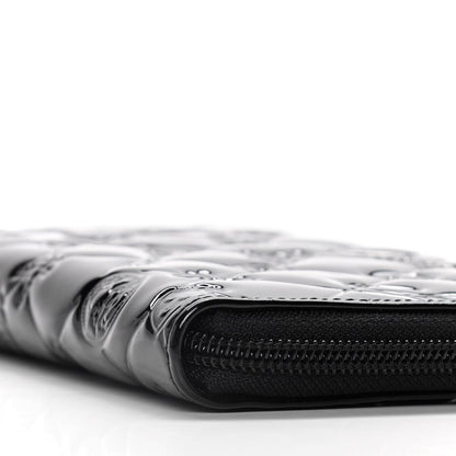 Chanel Patent Calfskin Lucky Symbols Zip Around Wallet Black 10 of 12