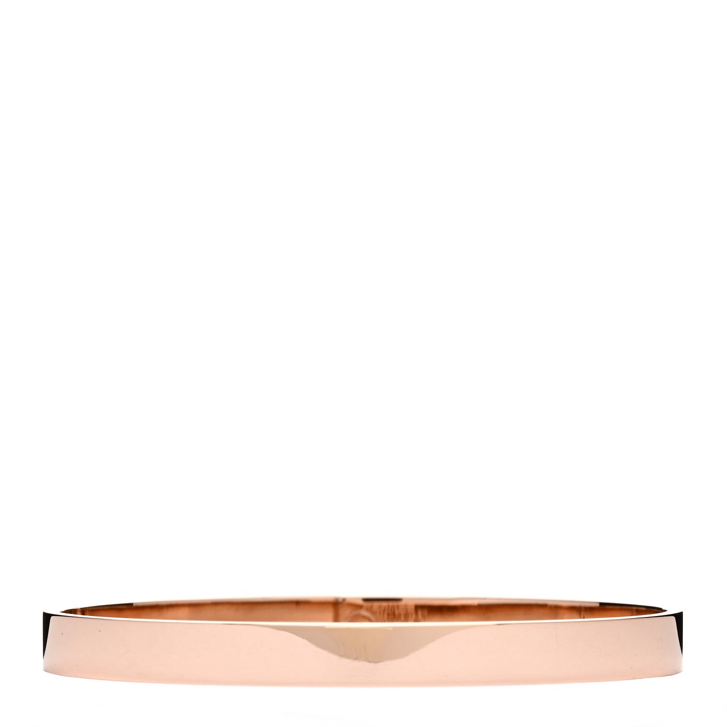 Hermes 18K Rose Gold Diamond PM Kelly Pave Bracelet SH 2 of 4