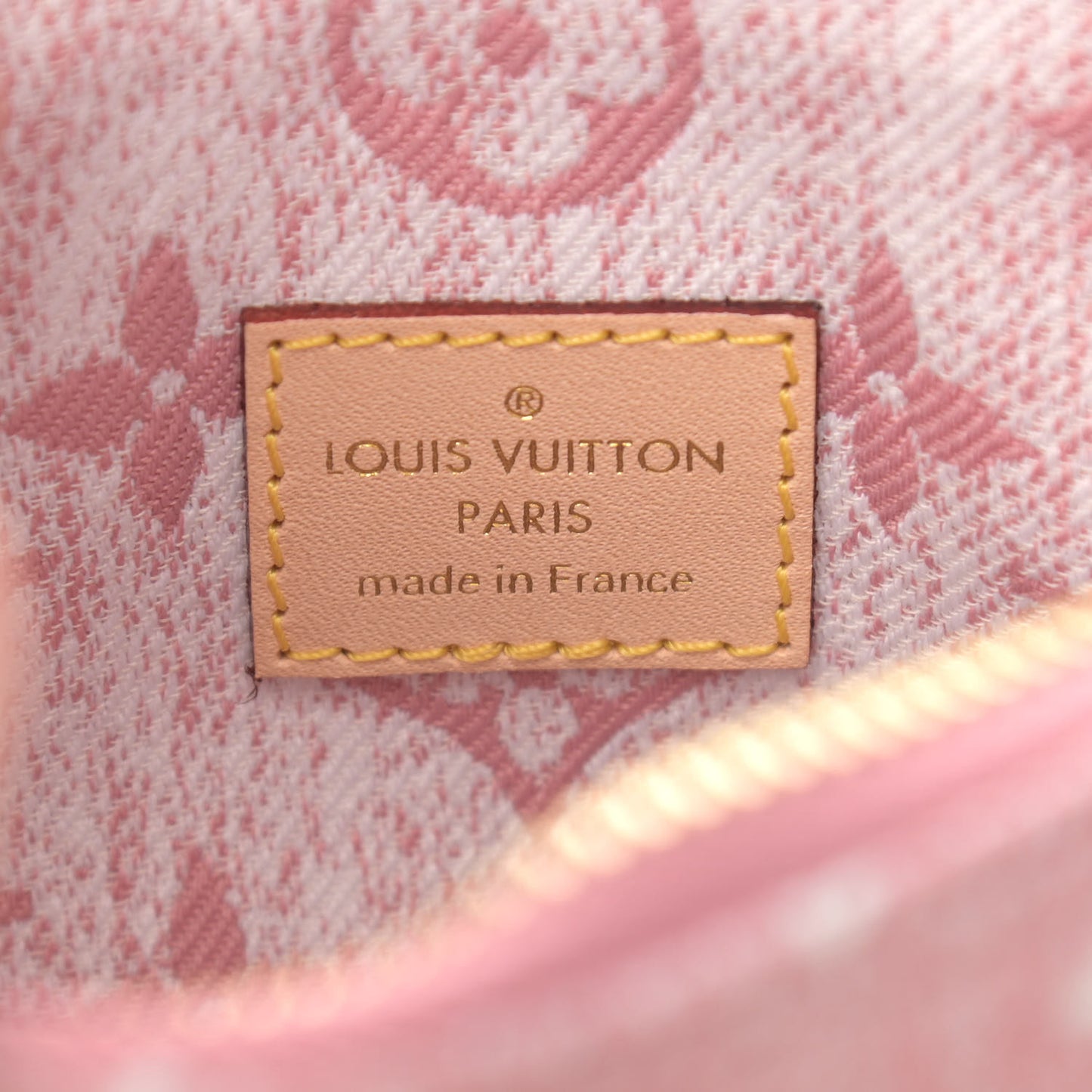 Monogram Jacquard Denim Nano Speedy Bandouliere Pink