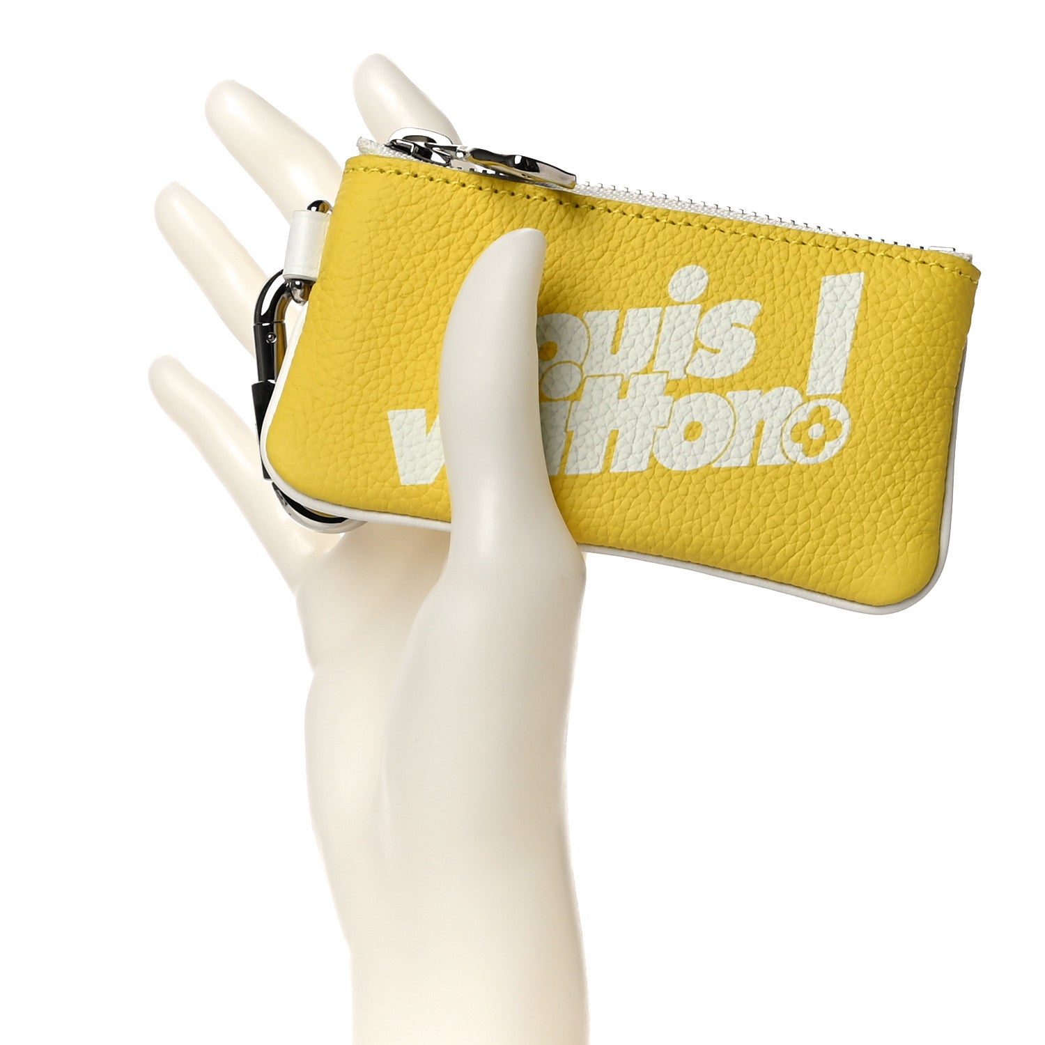 Louis Vuitton Calfskin Everyday LV Key Pouch Jaune 2 of 9