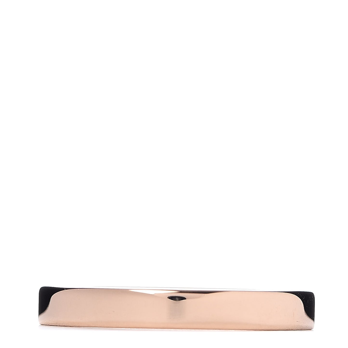18K Rose Gold Logo Band Ring 57 8
