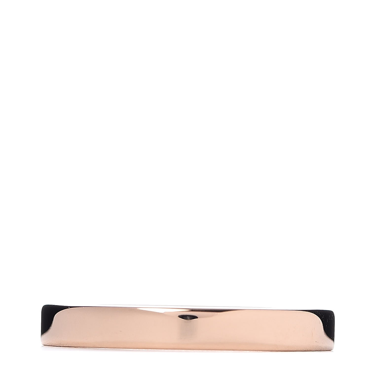 Tiffany 18K Rose Gold Logo Band Ring 57 8 3 of 4