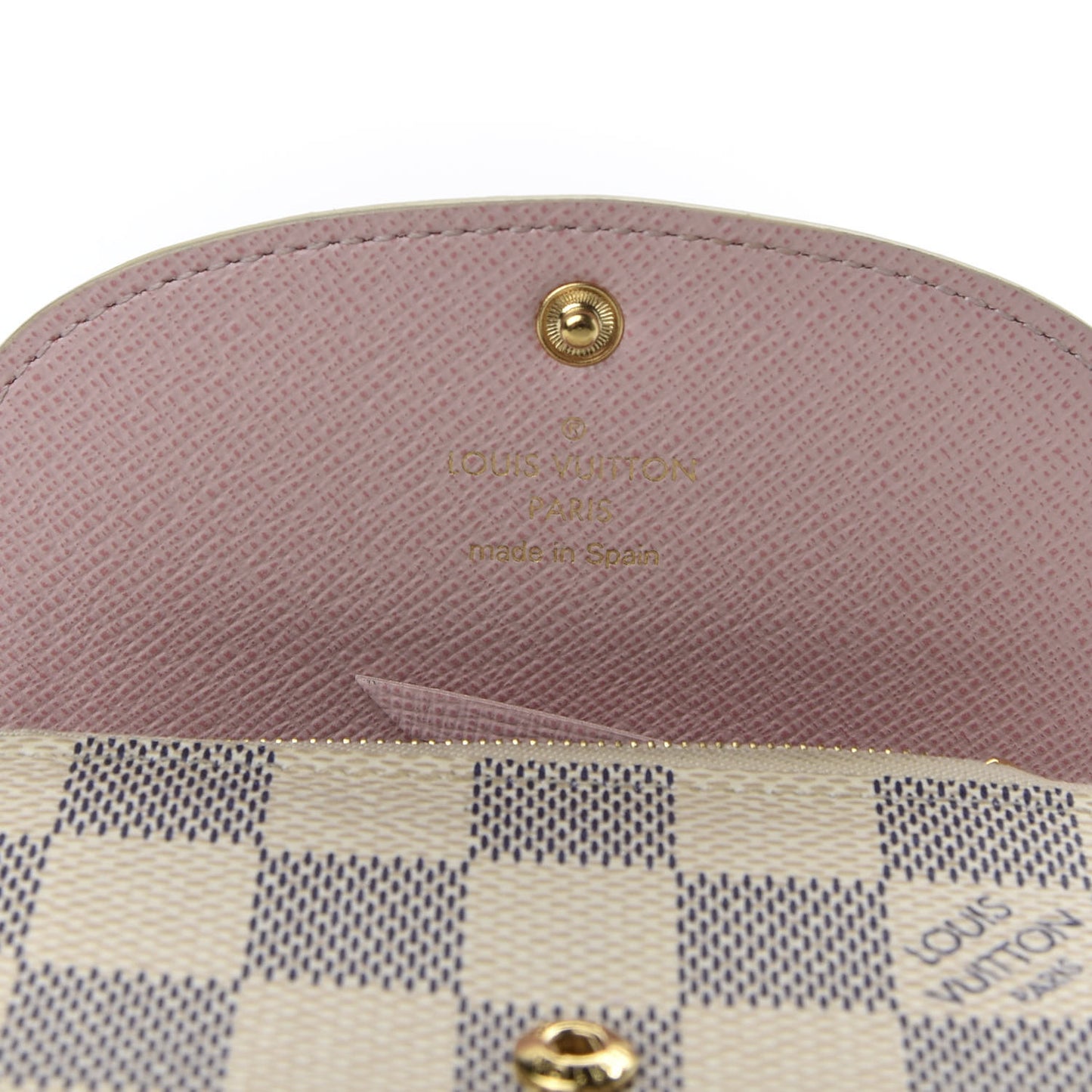 Damier Azur Rosalie Coin Purse Rose Ballerine