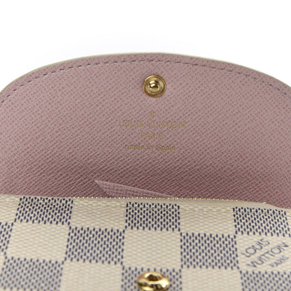 Louis Vuitton Damier Azur Rosalie Coin Purse Rose Ballerine 6 of 6