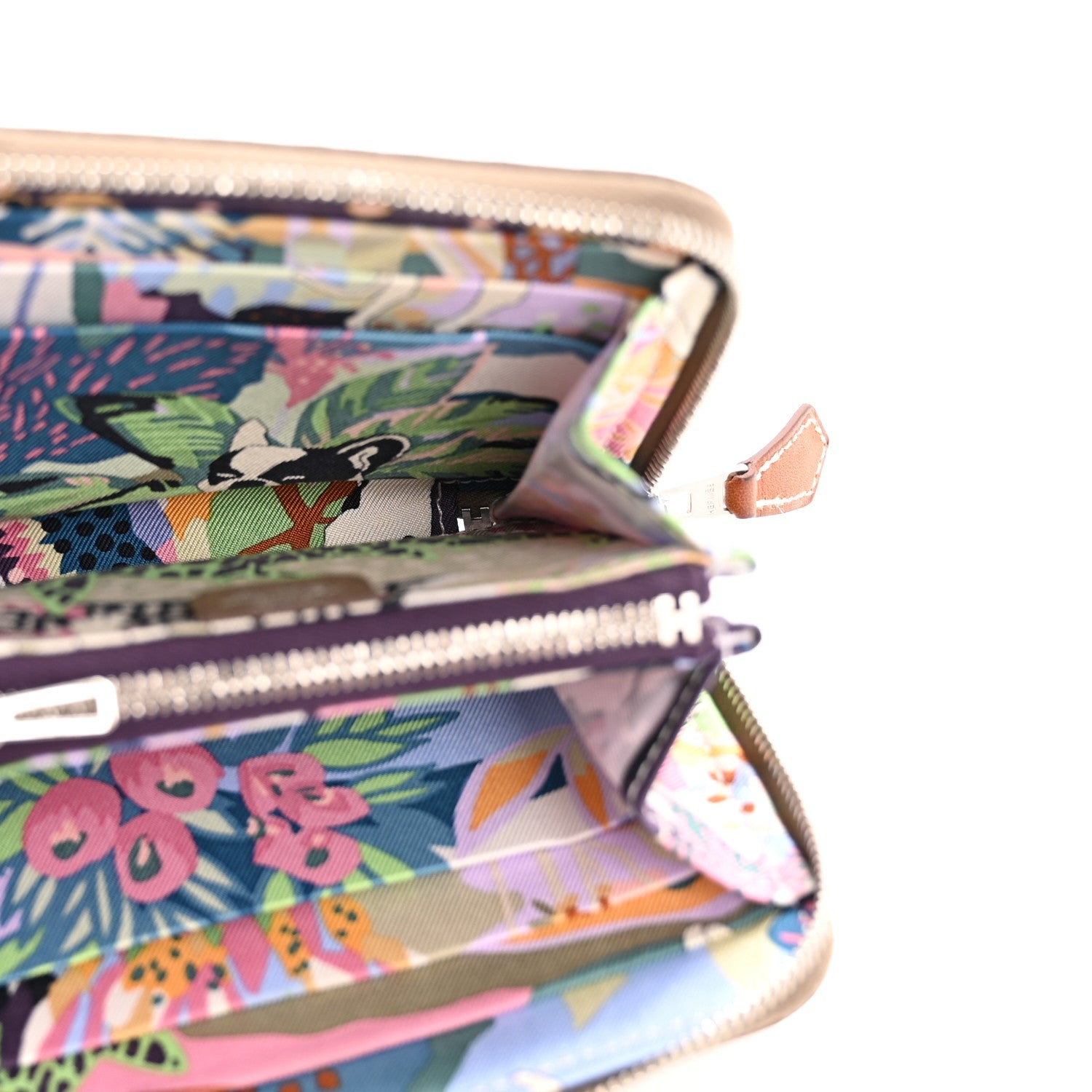 Hermes Epsom Silk'in Compact Wallet Etoupe 5 of 11