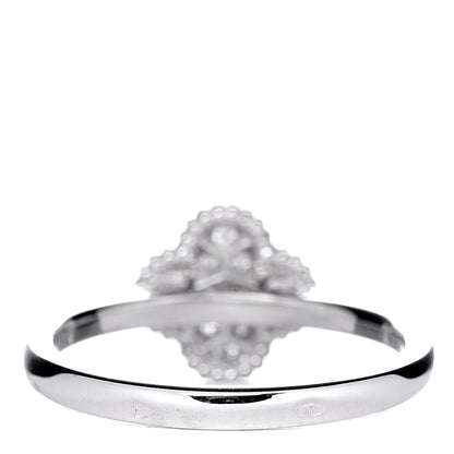 Van Cleef & Arpels 18K White Gold Diamond Sweet Alhambra Ring 53 6.5 4 of 7