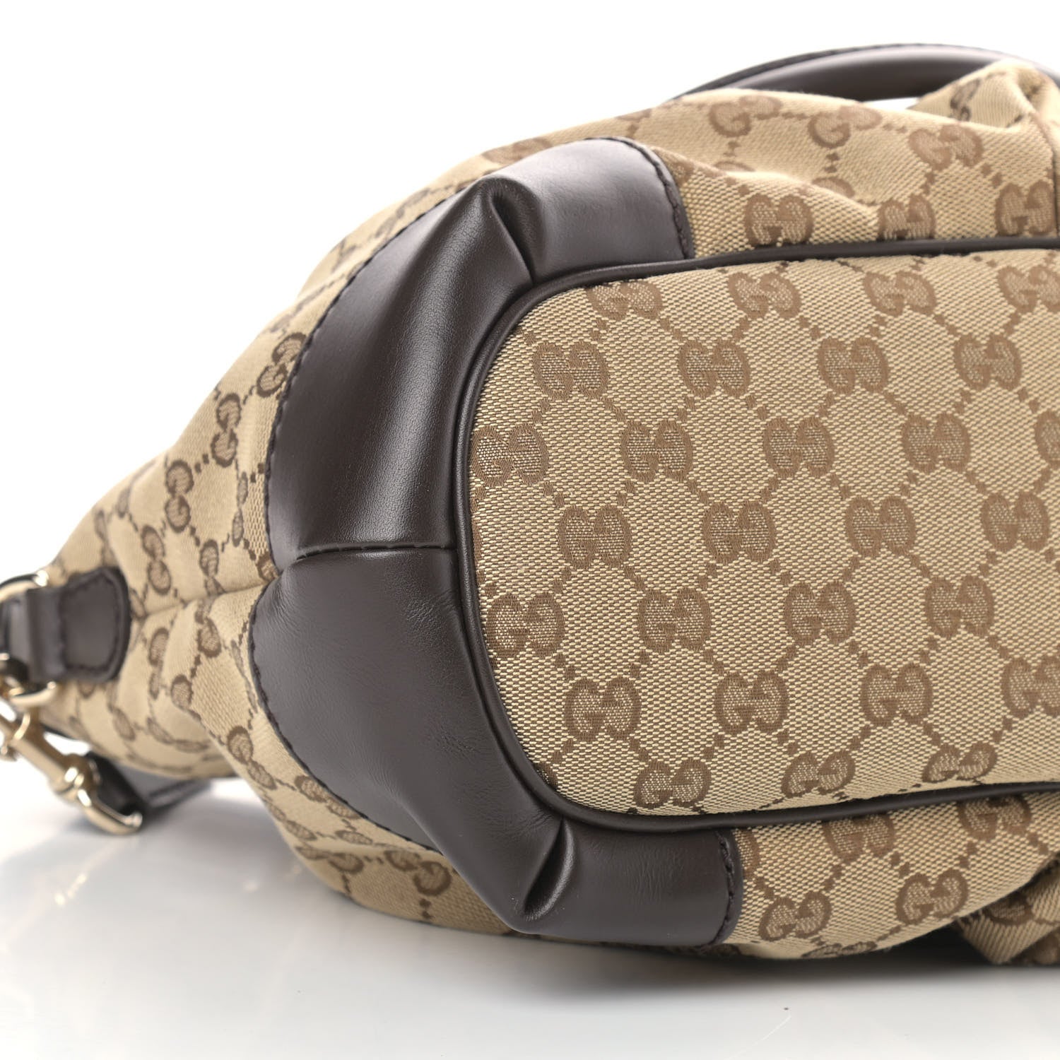 Gucci Monogram Medium Sukey Top Handle Dark Brown 8 of 9