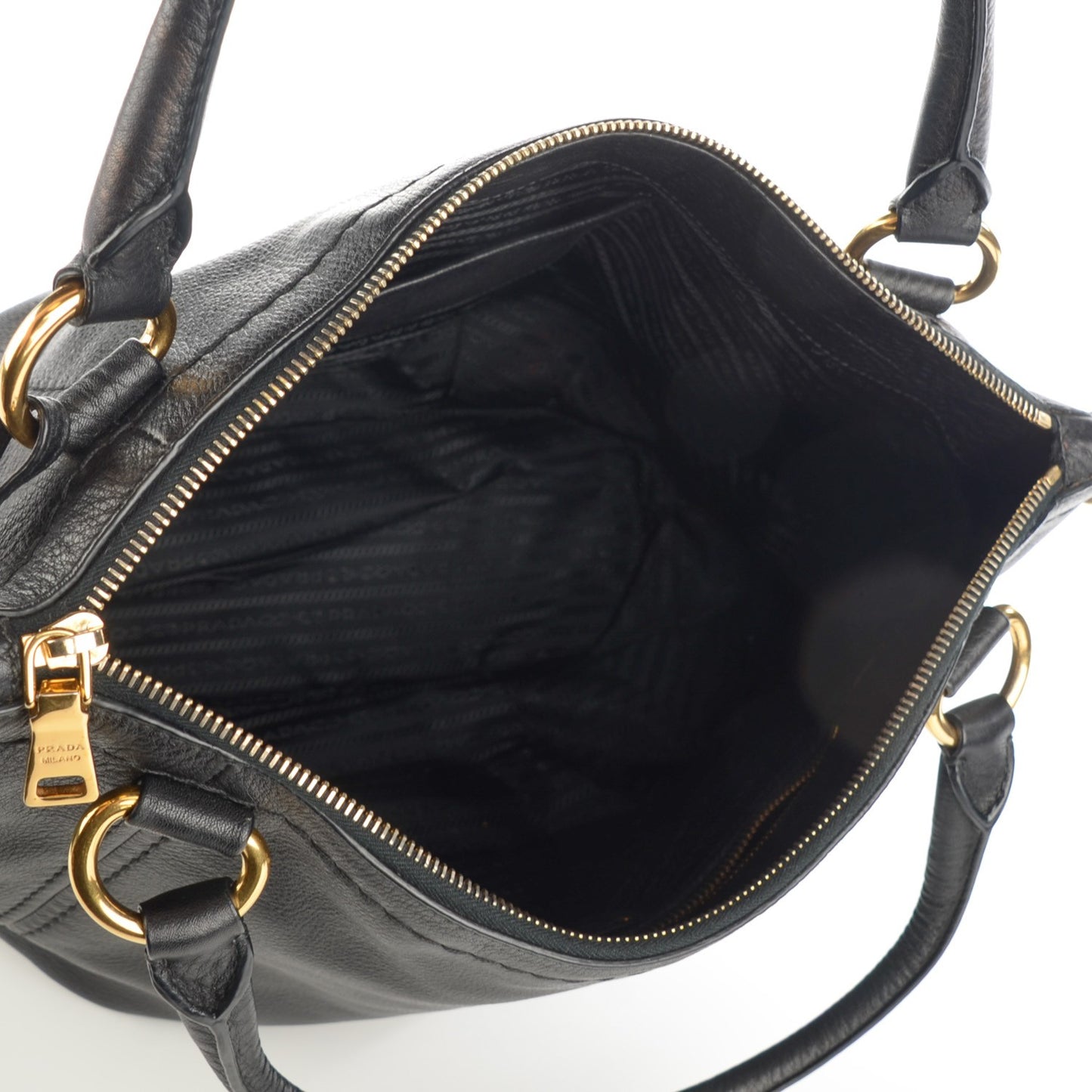Vitello Daino Shoulder Bag Nero Black