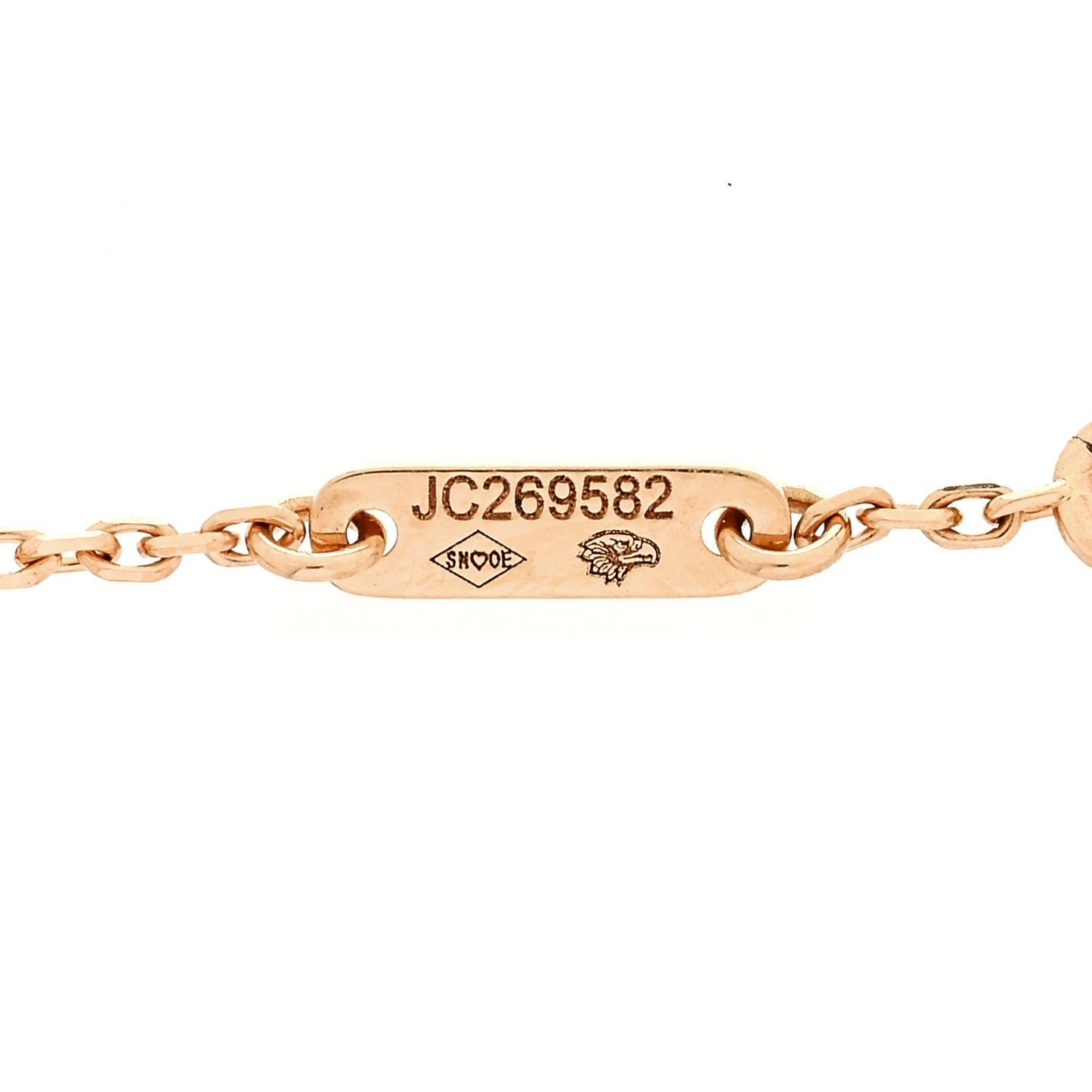 18K Rose Gold Carnelian Sweet Alhambra Bracelet