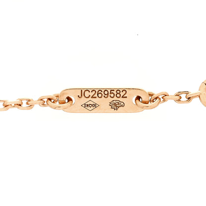 Van Cleef & Arpels 18K Rose Gold Carnelian Sweet Alhambra Bracelet 4 of 4