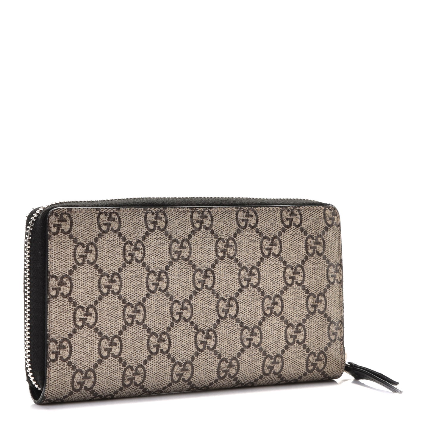 GG Supreme Monogram Bee Zip Around Wallet