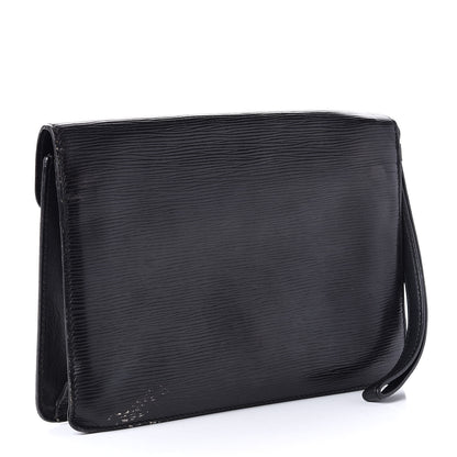 Louis Vuitton Epi Pochette Sellier Dragonne Clutch Black 2 of 11