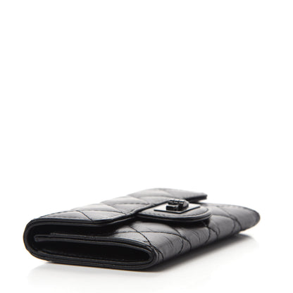 Chanel Aged Calfskin Quilted Reissue Flap Card Holder So Black 4 of 8