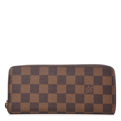 Louis Vuitton Damier Ebene Clemence Wallet Cherry 1 of 8