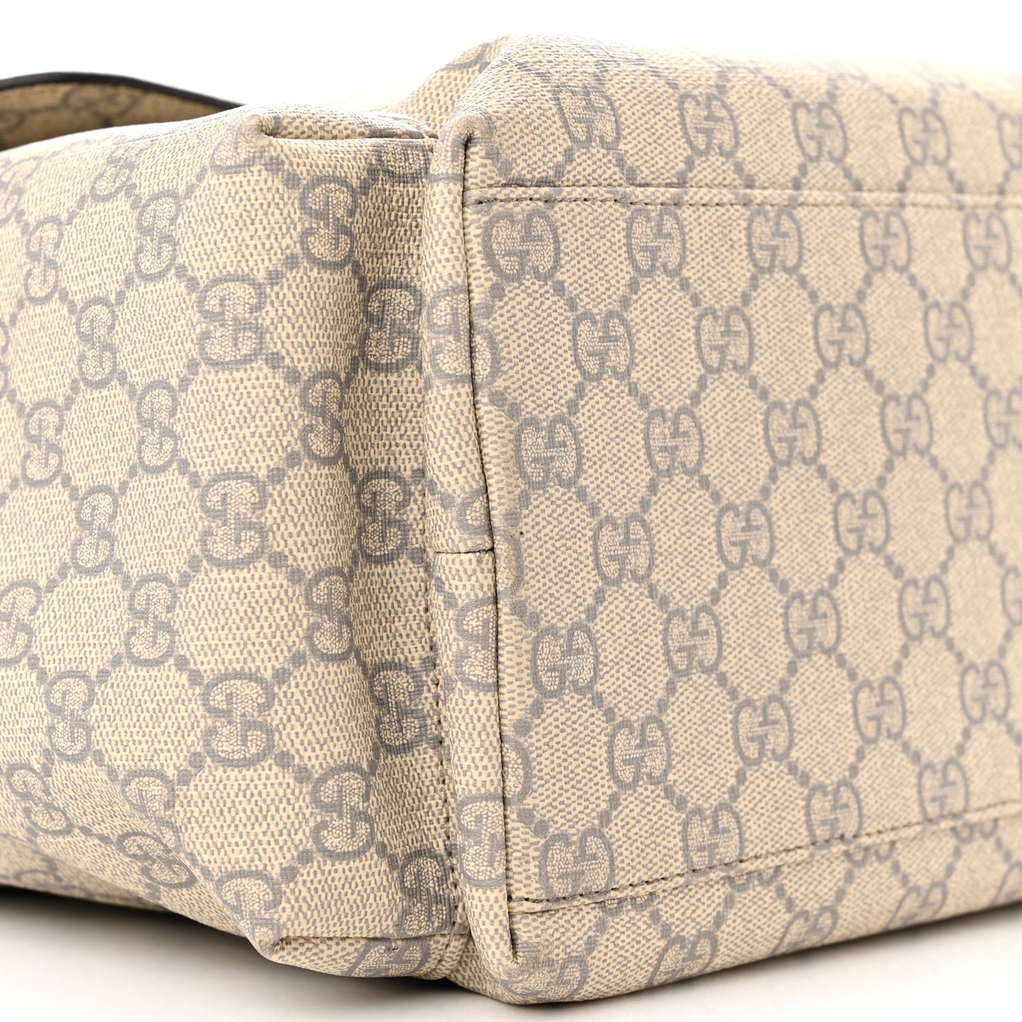 GG Plus Monogram Messenger Diaper Bag Ecru Grigio