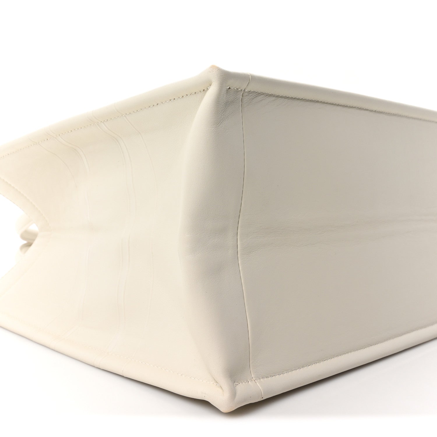 Christian Dior Calfskin Embossed Medium Book Tote Ivory Tote Ivory 9 of 10