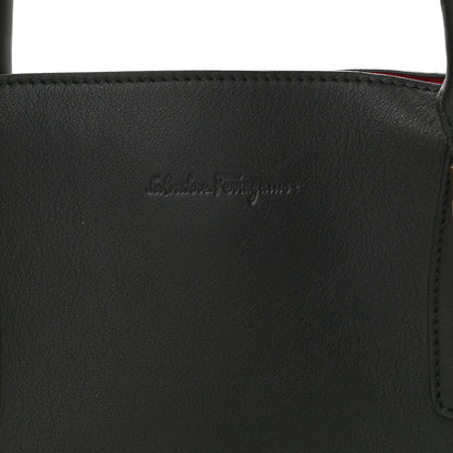 Salvatore Ferragamo Calfskin Python Whitney Tote Black 8 of 11